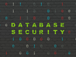 Image showing Software concept: Database Security on wall background