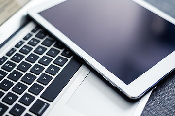 Image showing Notebook computer and tablet