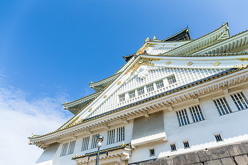 Image showing Japanese castle in Osaka