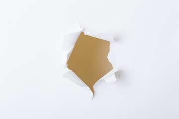 Image showing Round hole in paper 