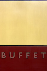Image showing Buffet car sign
