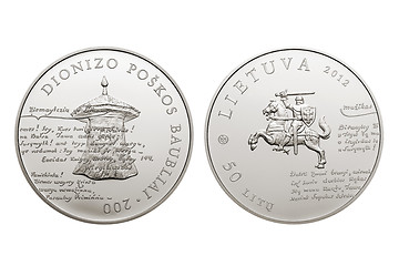 Image showing commemorative circulation 50 litas coin