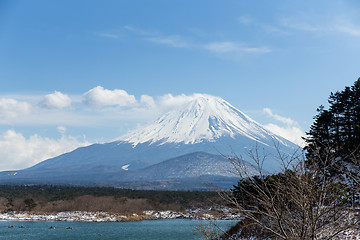 Image showing Lake Shoji and Fujisan