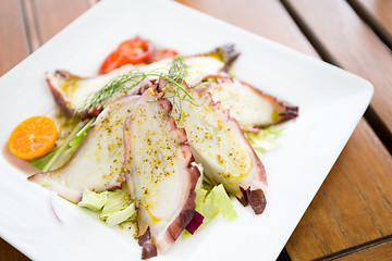 Image showing Appetizer, octopus sashimi