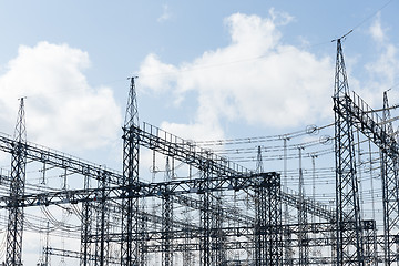 Image showing High voltage towers