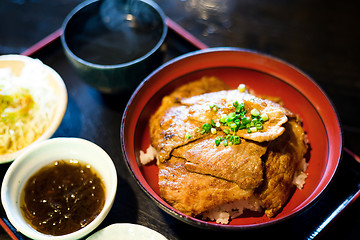 Image showing Pork rice, Okinawa cuisine