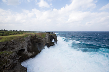 Image showing Manzamo Cape in Okinawa