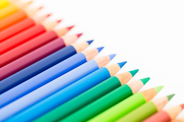 Image showing Group of Colour pencil