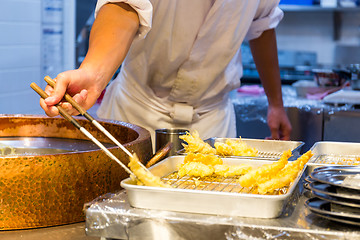 Image showing Cooking of tempura