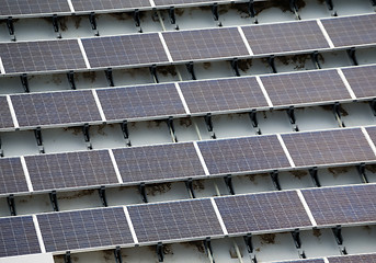 Image showing Solar panel on roof top