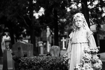 Image showing Old Cemetery statue