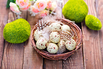 Image showing decorative painted Easter eggs