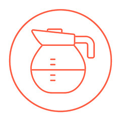 Image showing Carafe line icon.