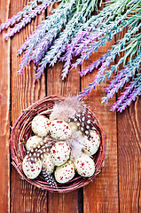 Image showing decorative painted Easter eggs