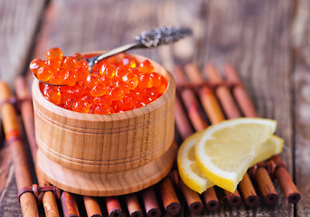 Image showing salmon caviar