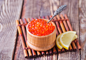 Image showing salmon caviar