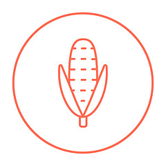 Image showing Corn line icon.