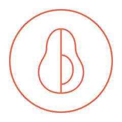 Image showing Avocado line icon.