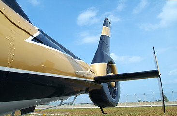 Image showing Tail of helicopter