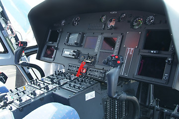 Image showing Helicopter cockpit