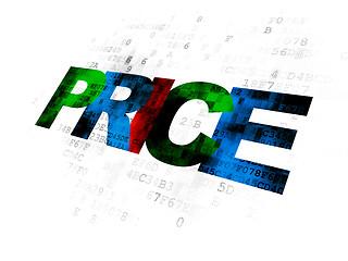 Image showing Marketing concept: Price on Digital background