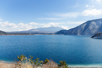 Image showing Lake Motosu in Japan