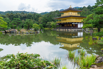 Image showing Golden Pavilion Kinkakuji Temple in Kyoto Japan