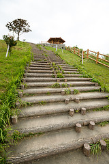 Image showing Steps in countryside