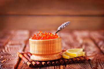 Image showing salmon caviar