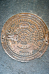 Image showing Old manhole. Kaliningrad. Russia