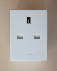 Image showing British plug socket