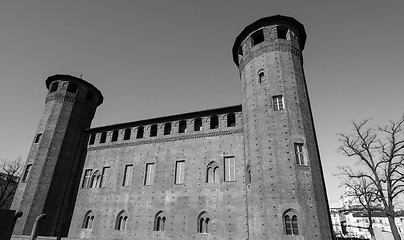 Image showing Palazzo Madama in Turin in black_and_white