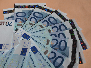 Image showing Twenty Euro notes