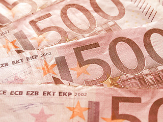 Image showing  Euro note vintage