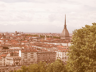 Image showing Turin view vintage