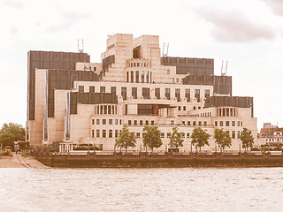 Image showing British Secret Service buidling vintage