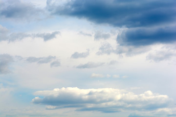 Image showing blue sky background with tiny clouds