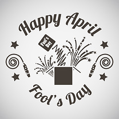 Image showing April fool\'s day emblem 