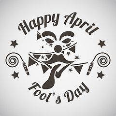 Image showing April fool\'s day emblem 