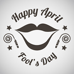 Image showing April fool\'s day emblem 