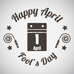 Image showing April fool\'s day emblem 