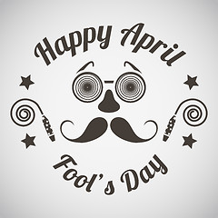 Image showing April fool\'s day emblem 