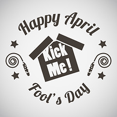 Image showing April fool\'s day emblem 