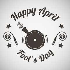 Image showing April fool\'s day emblem 