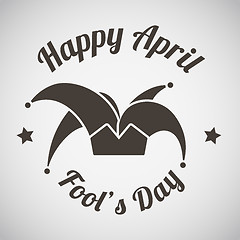 Image showing April fool\'s day emblem 