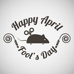 Image showing April fool\'s day emblem 