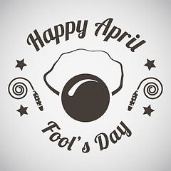 Image showing April fool\'s day emblem 