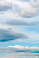 Image showing blue sky background with tiny clouds