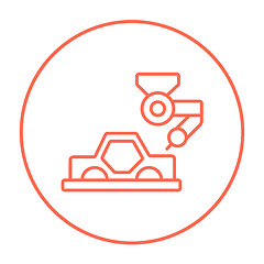 Image showing Car production line icon.