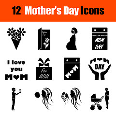 Image showing Set of Mother\'s day icons
